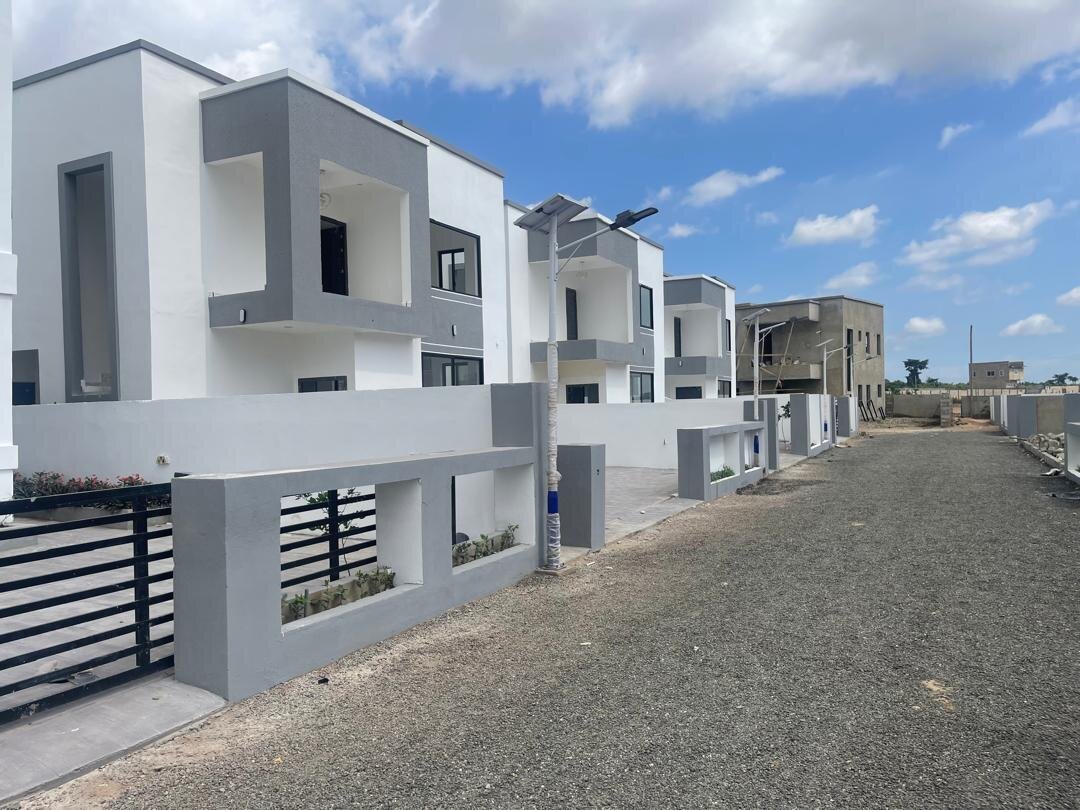 Jolly Homes Ghana - Contemporary two-story homes with balconies