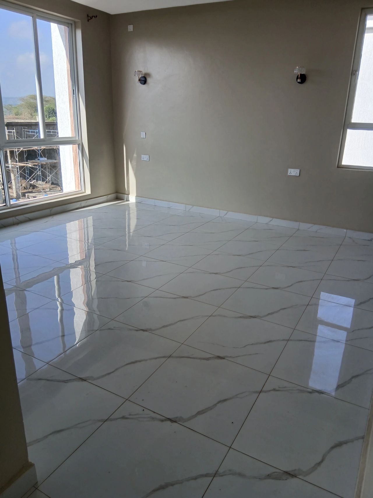 One Stop Property Kenya - Open plan living area with marble tile