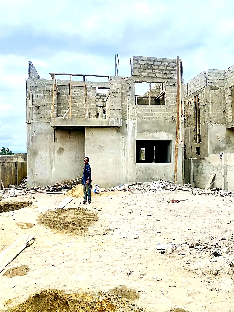 Smart Brother Construction Group home under construction in Liberia